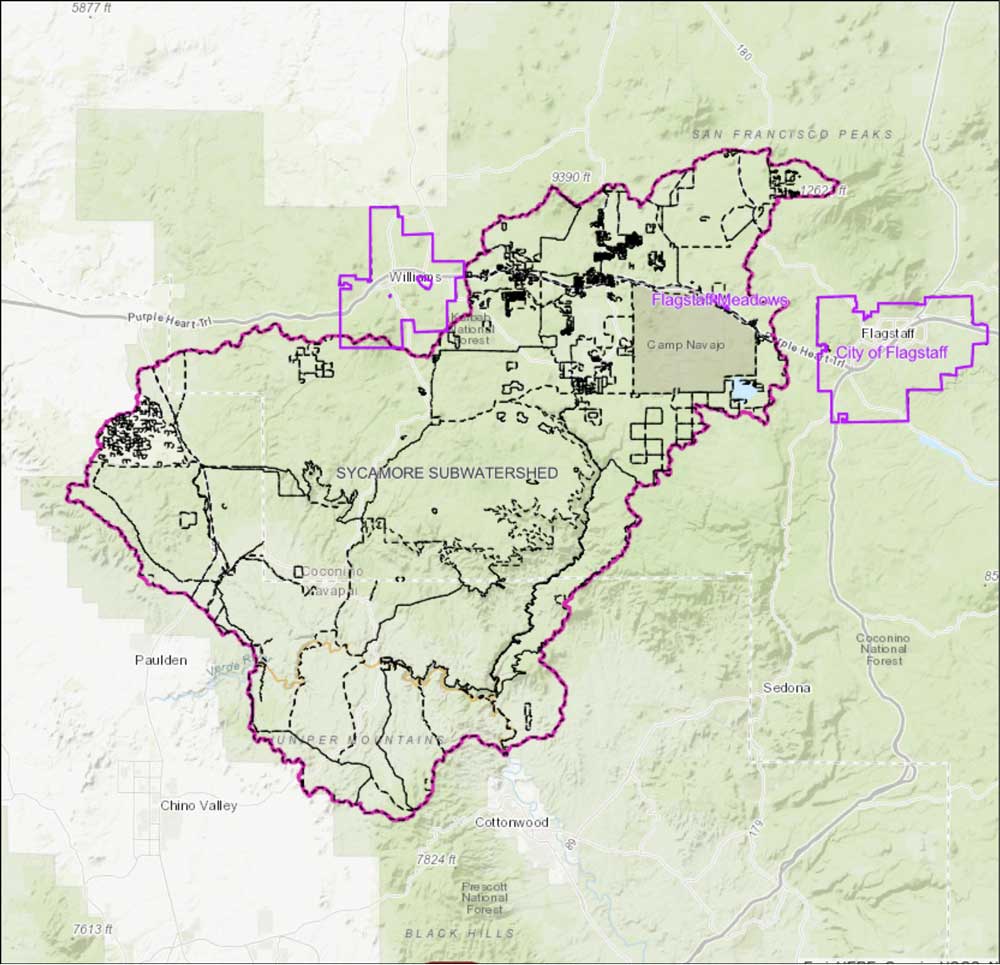 Screen shot of the Sycamore HSR Interactive Maps
